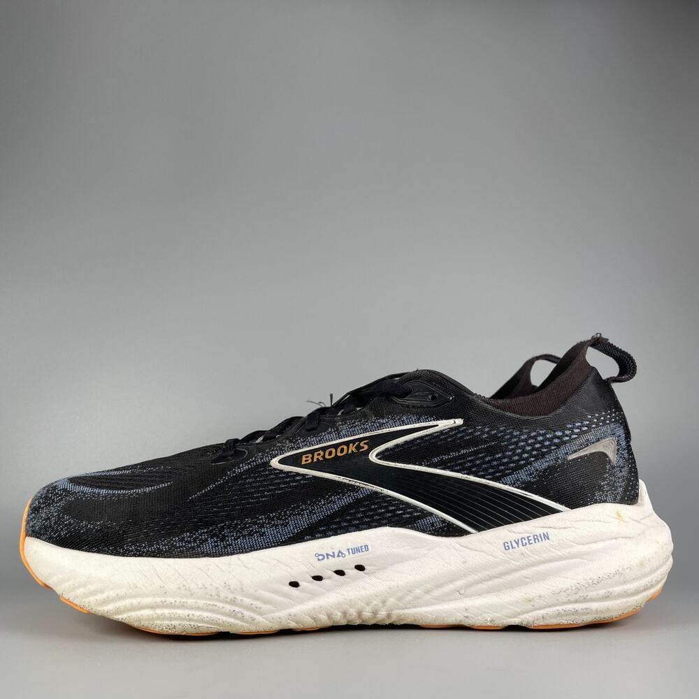 Brooks Glycerin 22 Men's 13 D Black White Running Shoes Athletic Sneakers Casual